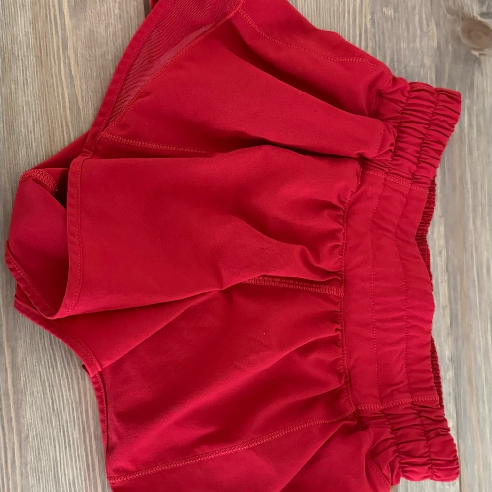 lululemon athletica Red Athletic Shorts